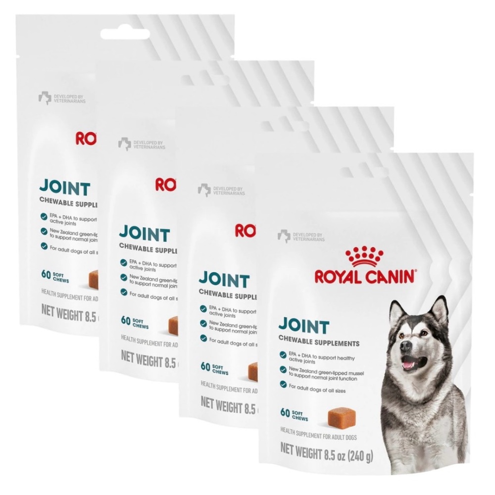 Royal Canin Joint Chewable Supplements for Dogs. 4 Packs (240 ct total)
